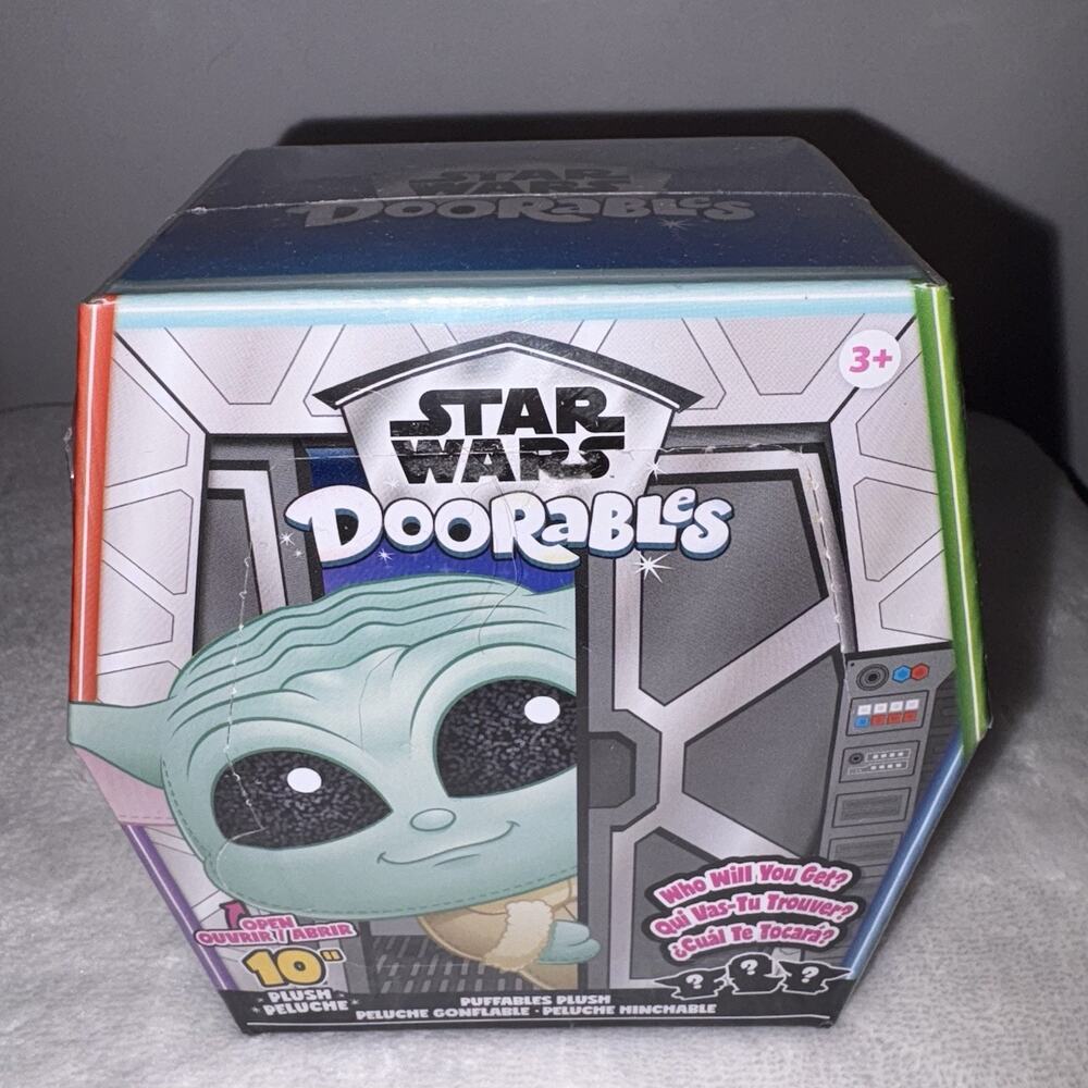 Star Wars Disney Doorables Puffables 10" Plush Grogu Mystery Box Just Play